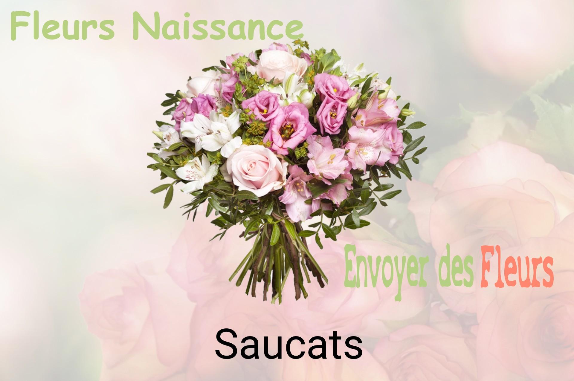 Bouquet de fleurs de naissance livré à Saucats